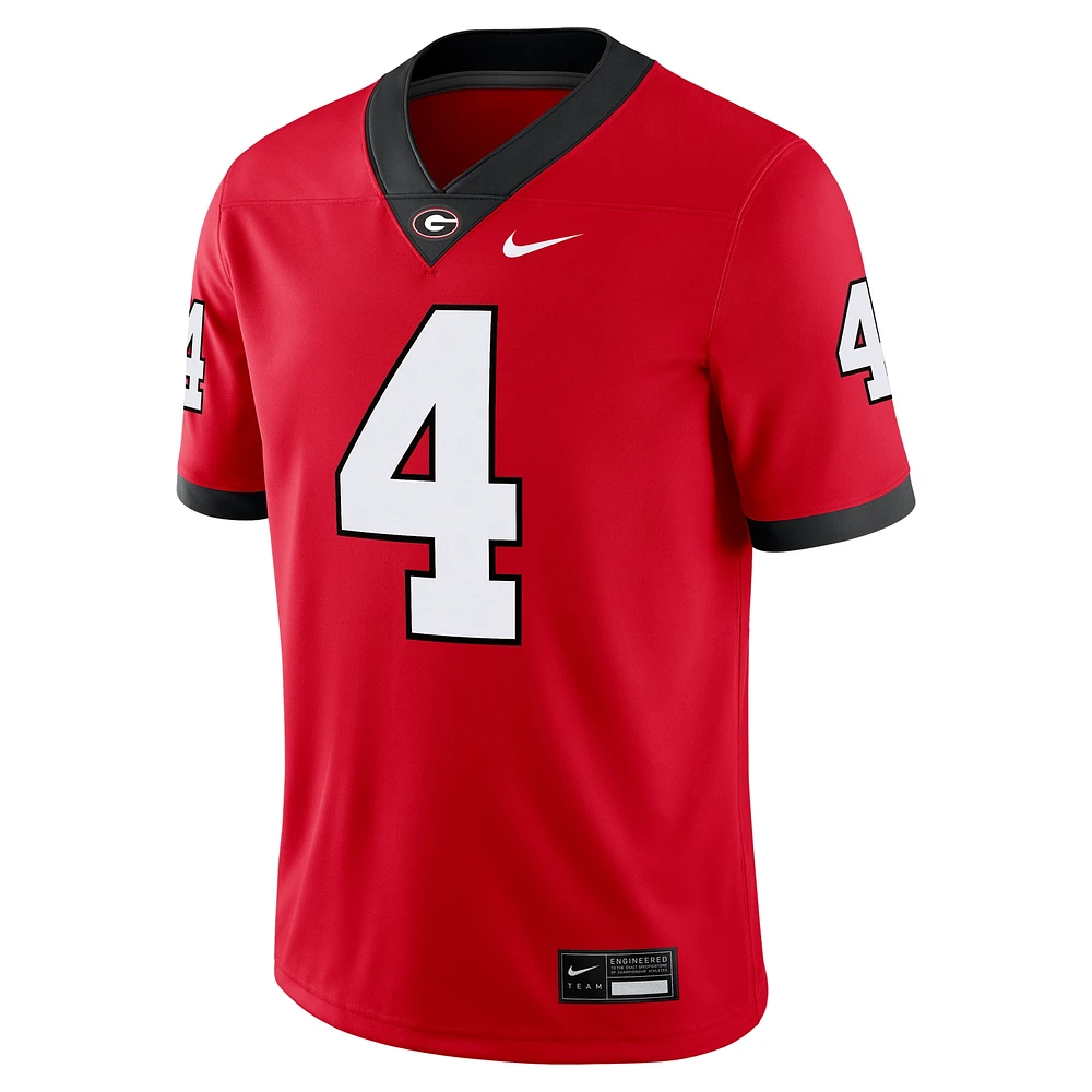 Men's Nike Oscar Delp Red Georgia Bulldogs NIL Football Game Jersey