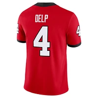 Maillot de football Nike Oscar Delp rouge Georgia Bulldogs NIL pour homme