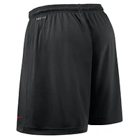 Men's Nike Red/Black Georgia Bulldogs 2025 Sideline Reversible Performance Shorts