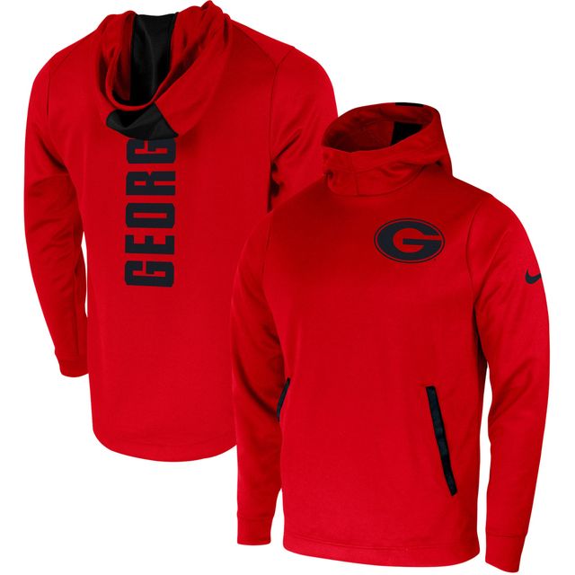 Chandail à capuchon Performance 2-Hit des Bulldogs de Géorgie Nike pour homme, rouge