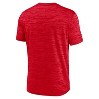 T-shirt Nike rouge Georgia Bulldogs 2024 Sideline Velocity Performance pour homme