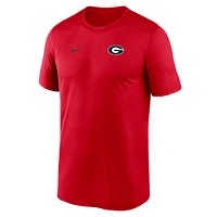 Men's Nike Georgia Bulldogs 2025 Sideline Small Logo Legend Performance T-Shirt