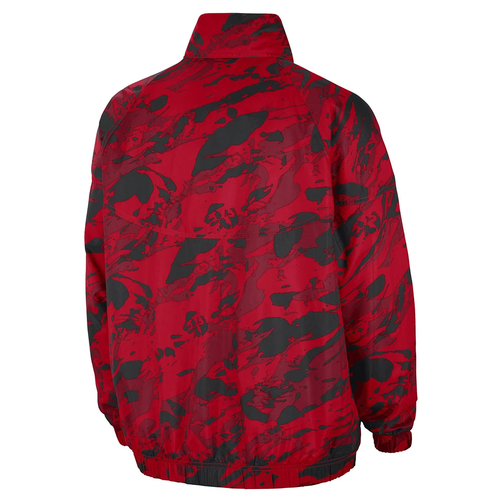 Veste anorak à demi-zip Nike Red Georgia Bulldogs pour homme