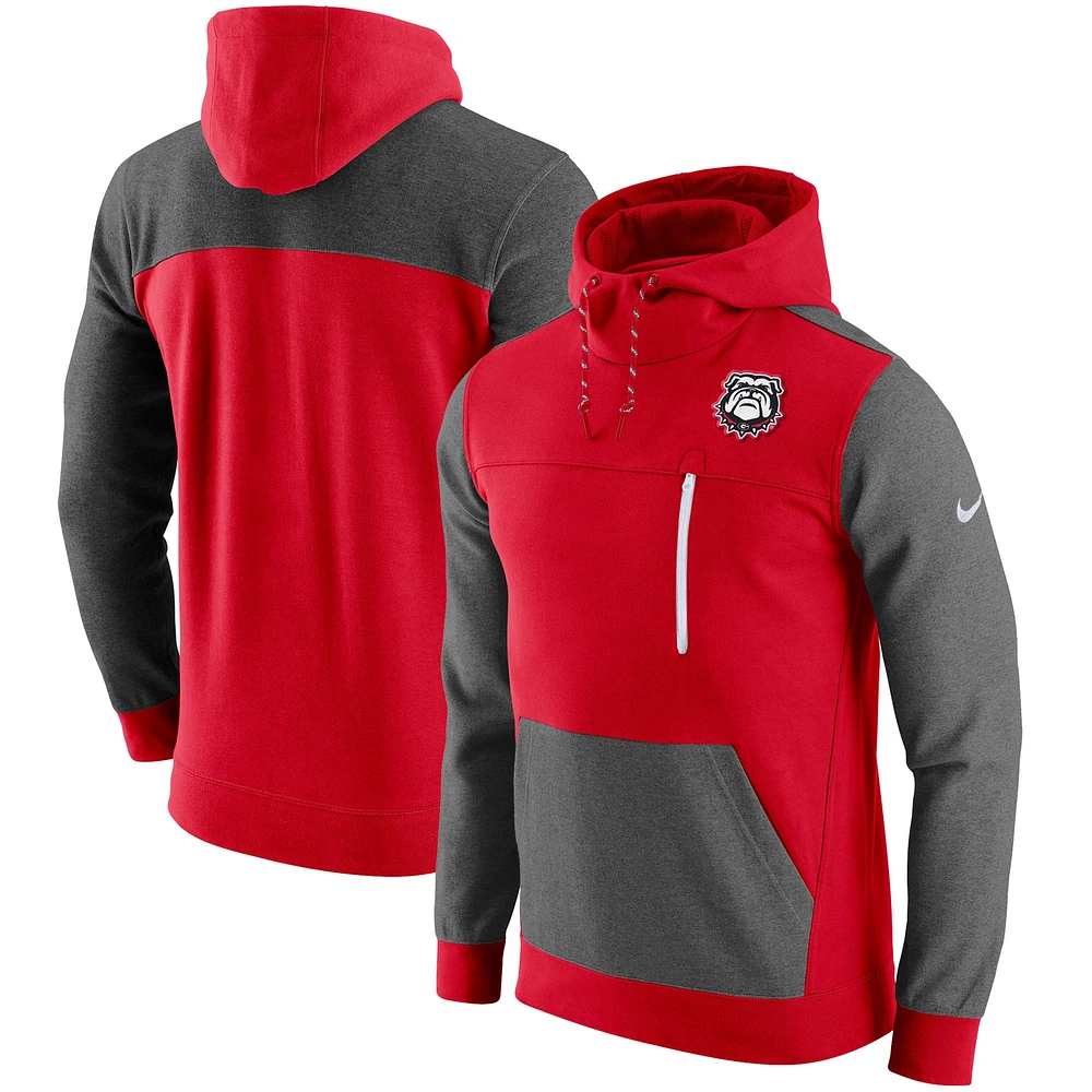 Sweat à capuche coupe slim Nike pour homme, Georgia Bulldogs AV-15 2.0, rouge