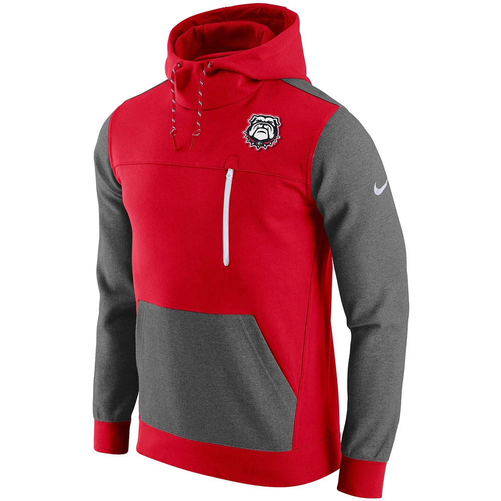 Sweat à capuche coupe slim Nike pour homme, Georgia Bulldogs AV-15 2.0, rouge