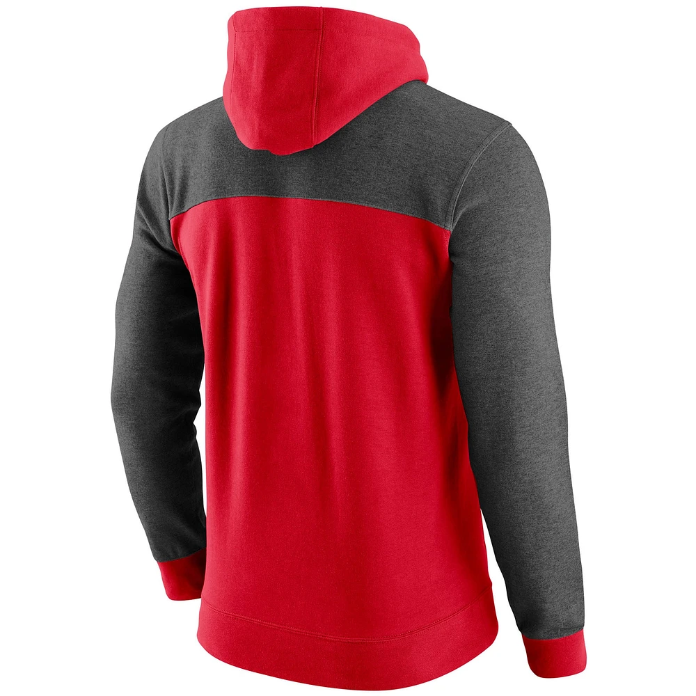 Men's Nike Red Georgia Bulldogs AV-15 2.0 Slim Fit Pullover Hoodie