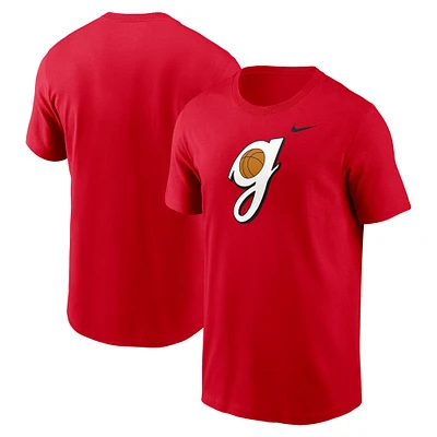 T-shirt de basket-ball Nike rouge avec logo Georgia Bulldogs pour homme