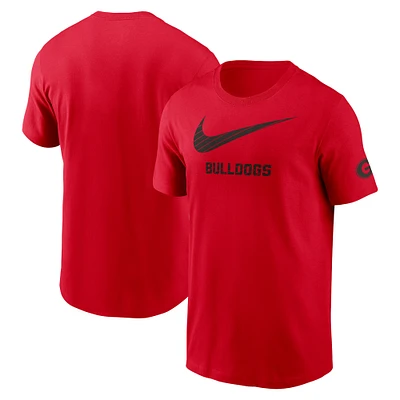 T-shirt Nike rouge Georgia Bulldogs Campus Mascot pour homme