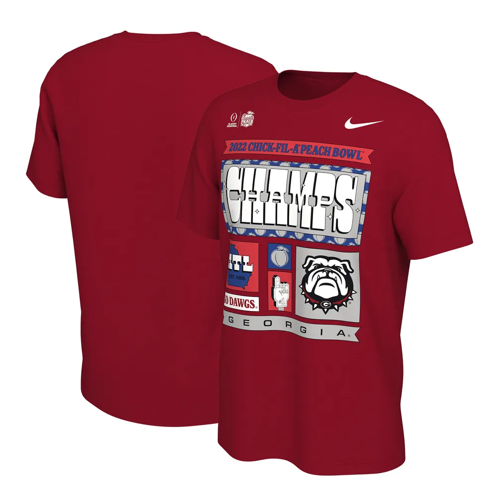 spiller sorg Spædbarn Lids Georgia Bulldogs Nike College Football Playoff 2022 Peach Bowl  Champions Locker Room T-Shirt - Red | MainPlace Mall