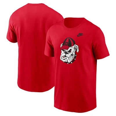 T-shirt Nike rouge Georgia Bulldogs Legacy Alternate Logo pour homme