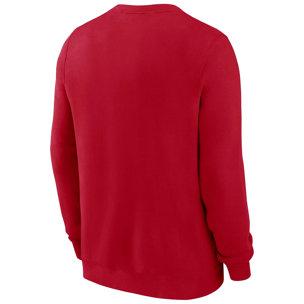 Sweat-shirt Nike rouge Georgia Bulldogs Legacy Classic pour homme