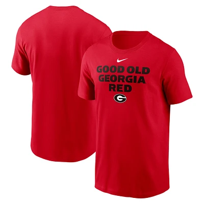 T-shirt Nike rouge Georgia Bulldogs Local Campus pour homme