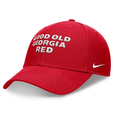 Casquette ajustable Nike Red Georgia Bulldogs Local Rise pour homme