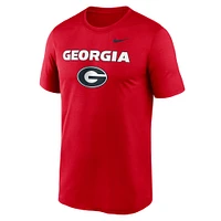 Men's Nike Red Georgia Bulldogs Lockup Legend Performance T-Shirt