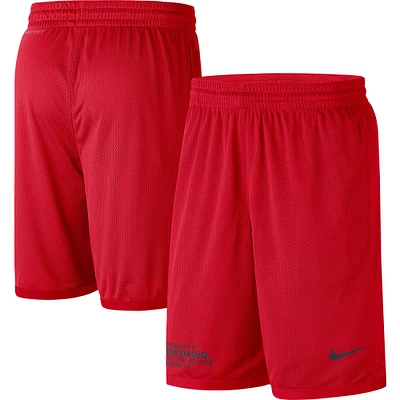 Short en maille Nike Georgia Bulldogs Performance pour homme, rouge