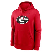 Sweat à capuche en polaire Nike Red Georgia Bulldogs Primetime Club pour homme