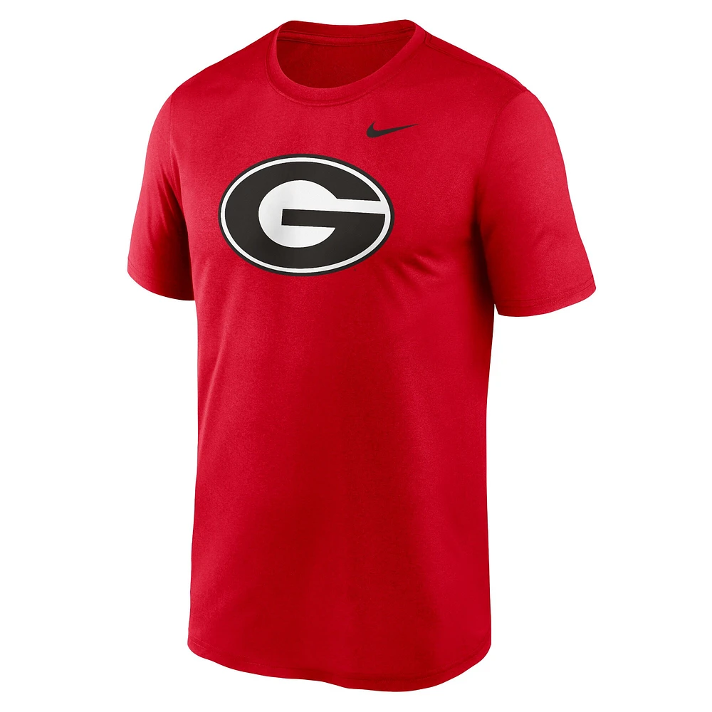 T-shirt Nike rouge Georgia Bulldogs Primetime Legend Logo pour homme