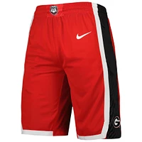 Nike Georgia Bulldogs Replica Team Short de basketball pour homme Rouge