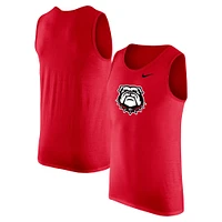 Men's Nike Red Georgia Bulldogs Tank Top