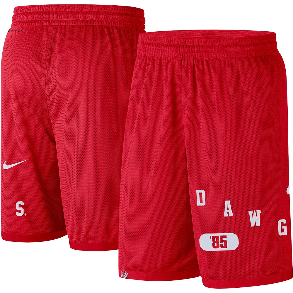 Short de performance Nike Georgia Bulldogs Wordmark pour homme, rouge