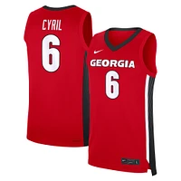 Men's Nike Somto Cyril Red Georgia Bulldogs NIL Basketball Replica Player Jersey