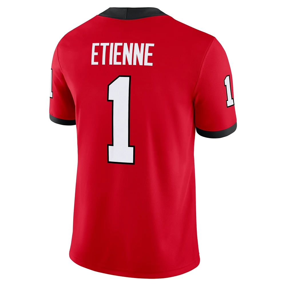 Maillot de football Nike Trevor Etienne rouge Georgia Bulldogs NIL pour homme