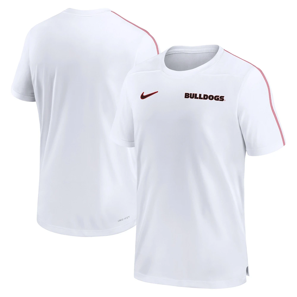 Men's Nike Georgia Bulldogs 2024 Sideline Coach Performance Top