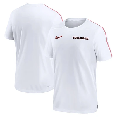 Haut de performance Nike Georgia Bulldogs 2024 Sideline Coach pour homme