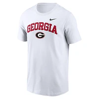 Men's Nike White Georgia Bulldogs Blitz 2-Hit T-Shirt