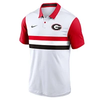 Men's Nike White Georgia Bulldogs Campus Pattern Vapor Performance Polo