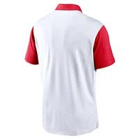 Men's Nike White Georgia Bulldogs Campus Pattern Vapor Performance Polo