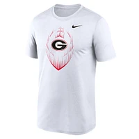 T-shirt Nike blanc Georgia Bulldogs Primetime Legend Icon Performance pour homme