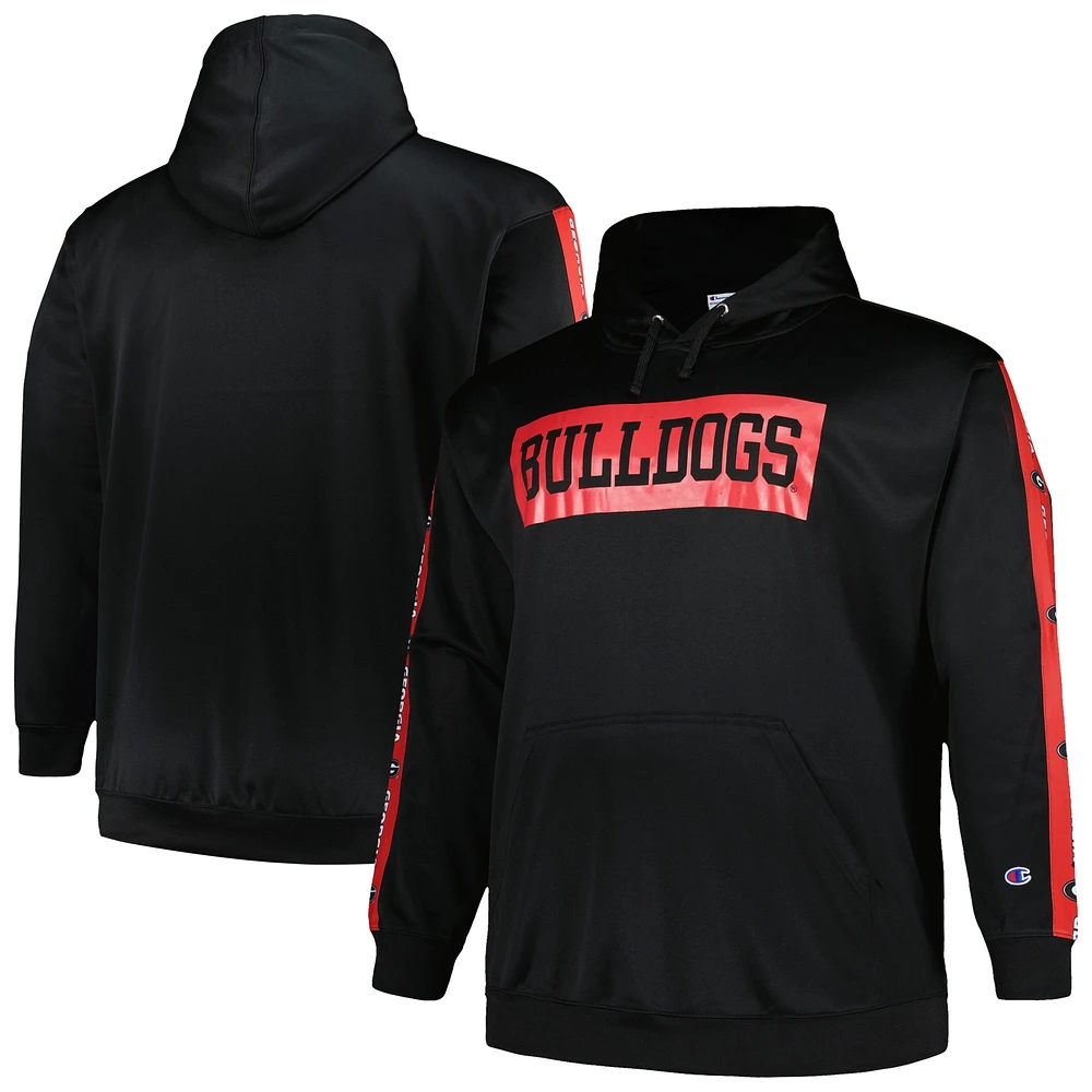 Sweat à capuche en polaire pour hommes Profile Black Georgia Bulldogs Big & Tall