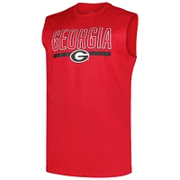 Men's Profile Red Georgia Bulldogs Big & Tall Tank Top