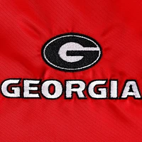 Men's Red/Black Georgia Bulldogs Big & Tall Reversible Satin Full-Zip Jacket