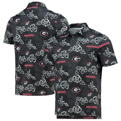 Men's Reyn Spooner Black Georgia Bulldogs Performance Polo