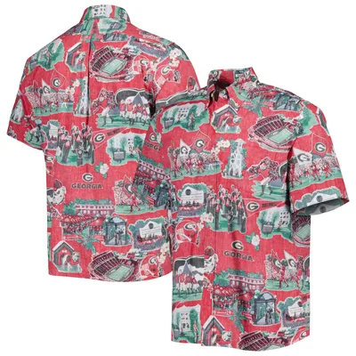 Men's Reyn Spooner Red Washington Nationals Aloha Button-Down Shirt