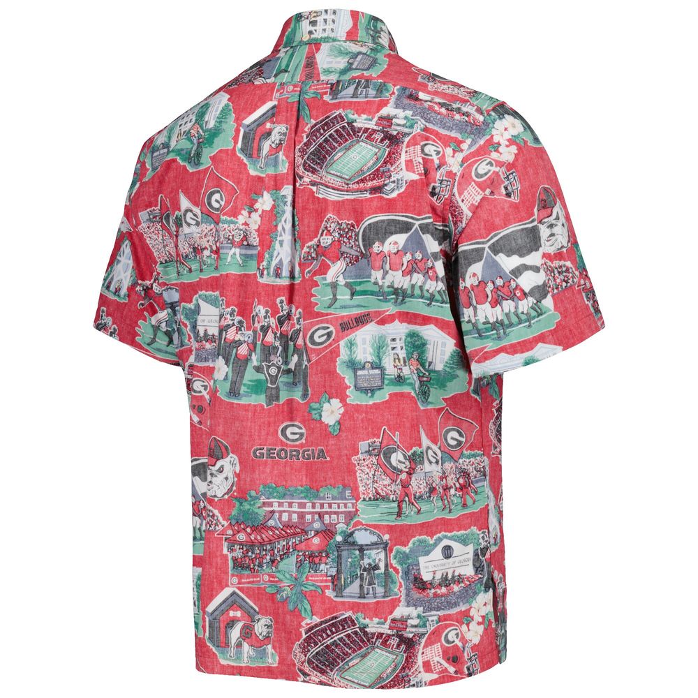 Men's Reyn Spooner Red Georgia Bulldogs Scenic Button-Down Shirt