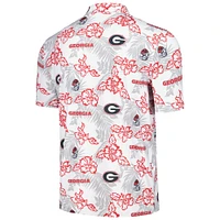 Polo de performance Reyn Spooner blanc Georgia Bulldogs pour hommes