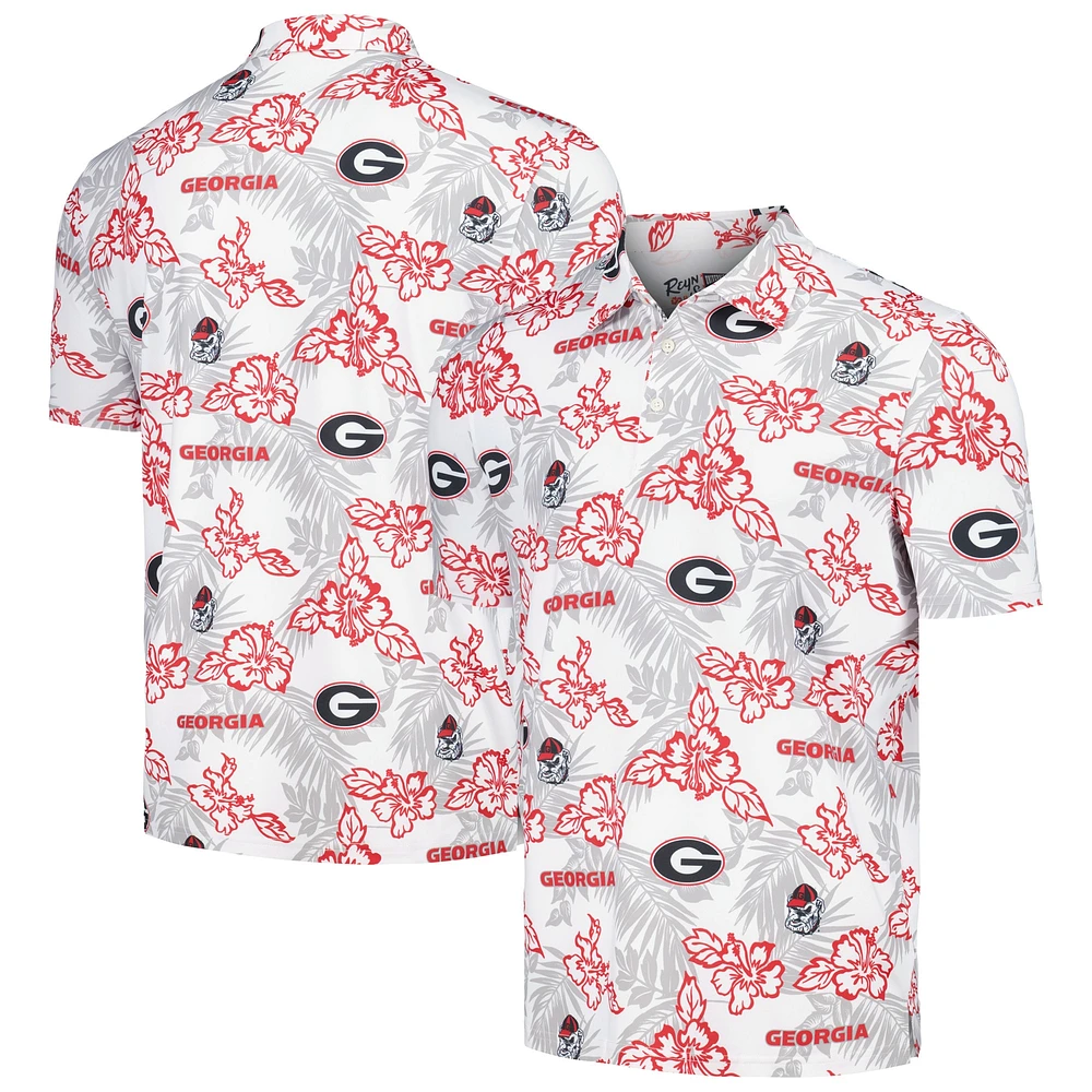 Polo de performance Reyn Spooner blanc Georgia Bulldogs pour hommes