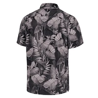 Men's Tommy Bahama Black Georgia Bulldogs Big & Tall Coast Nuevo Fronds IslandZone Button-Up Shirt