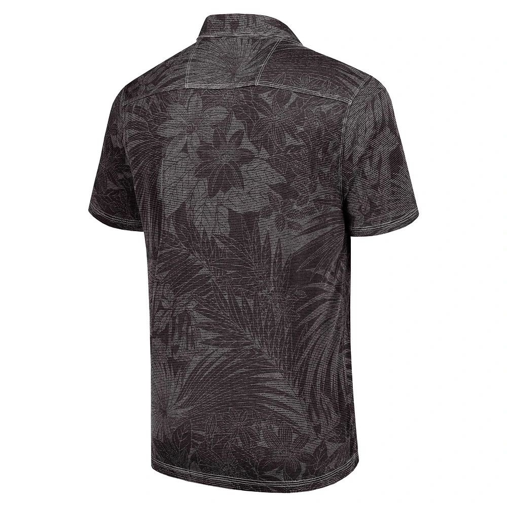 Polo Tommy Bahama noir pour homme Georgia Bulldogs Big & Tall Sport Santiago Paradise