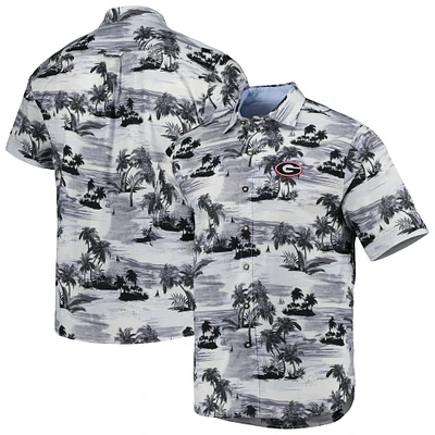 Chemise boutonnée Tommy Bahama Georgia Bulldogs Tropical Horizons pour homme, noire