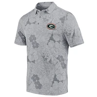 Polo Tommy Bahama gris Georgia Bulldogs Miramar Blooms pour hommes