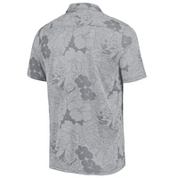 Polo Tommy Bahama gris Georgia Bulldogs Miramar Blooms pour hommes