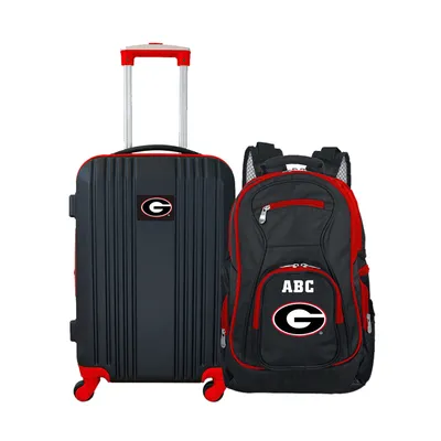 Georgia Bulldogs MOJO Personalized Premium 2-Piece Backpack & Carry-On Set