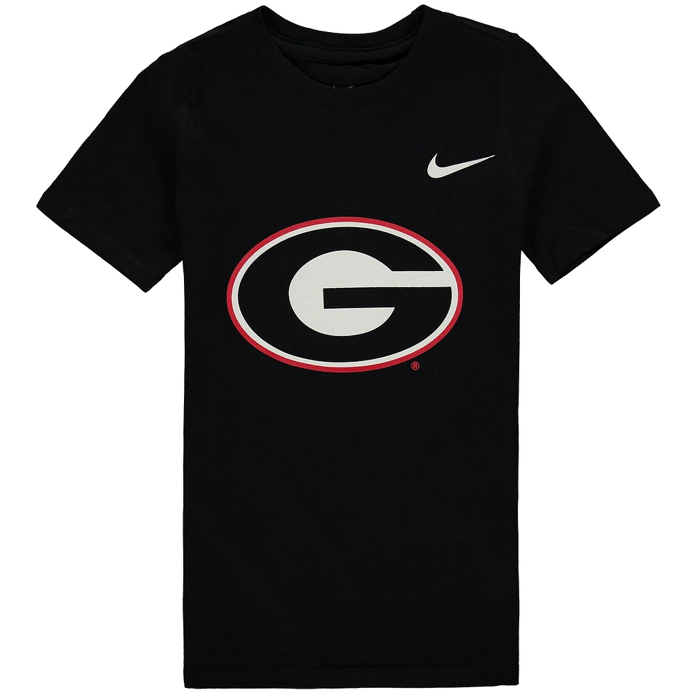 Preschool Nike Black Georgia Bulldogs Logo T-Shirt