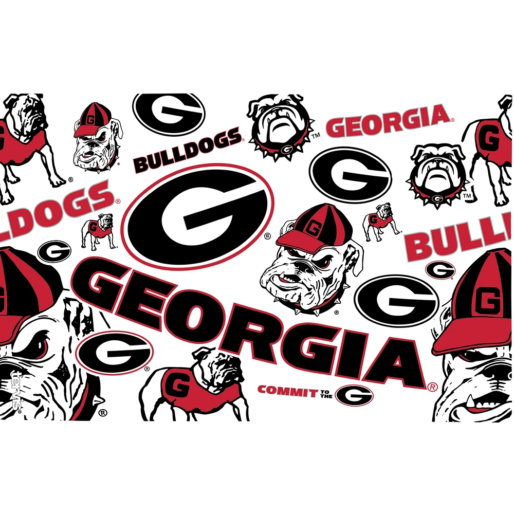 Tervis Georgia Bulldogs, paquet de 2, 16 oz. Ensemble de gobelets concurrents et emblèmes