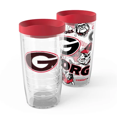 Tervis Georgia Bulldogs 2-Pack 16oz. Competitor & Emblem Tumbler Set