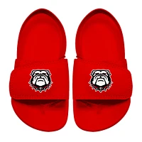 Toddler ISlide Red Georgia Bulldogs Mascot Slide Sandals